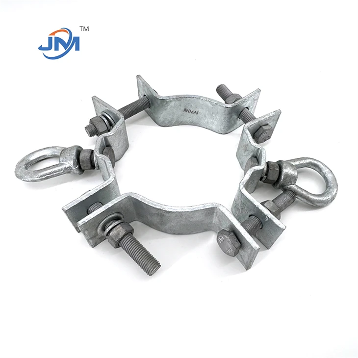 Hot Dip Galvanized Pole Band Mounting Clamp
