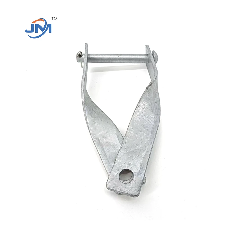 Hot Dip Galvanized Steel Twisted Strap Clevis For Over Head Line Accessories