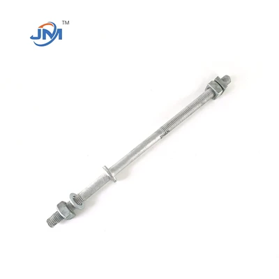 Hot Dip Galvanizing Single And Double Upset Spool Bolt